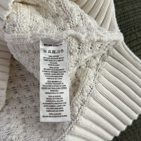 French Connection Mozart Popcorn Cotton Sweater - winter white - Picture 13 of 17